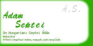 adam septei business card