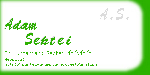 adam septei business card
